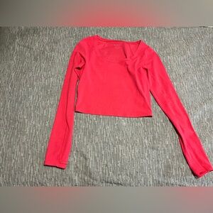 Athleta Bright Pink Crop Top